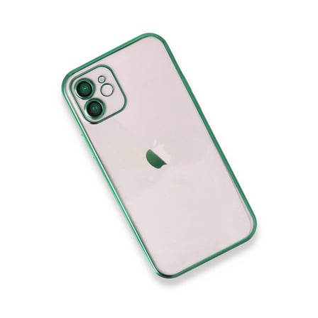 İphone 11 Kılıf Lensli Silikon - Yeşil