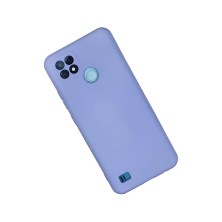 Realme C21 Kılıf Nano İçi Kadife Silikon - Lila
