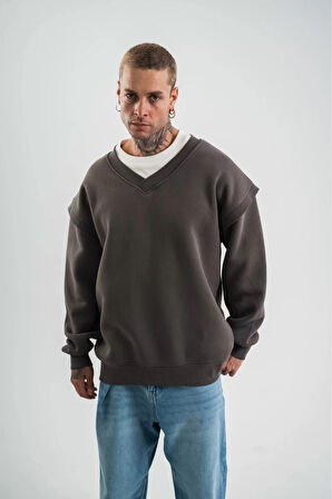 Geniş V yaka SweatShirt