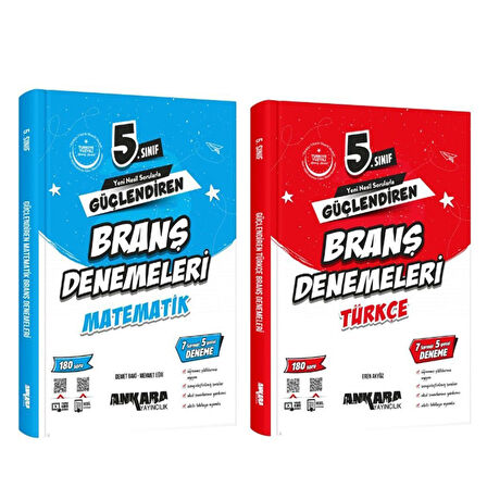 Ankara Yayıncılık 5. Sınıf Matematik ve Türkçe Güçlendiren Deneme Seti 2 Kitap