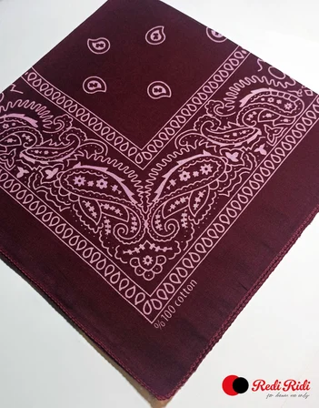 Redi Ridi Bandana Klasik Bordo