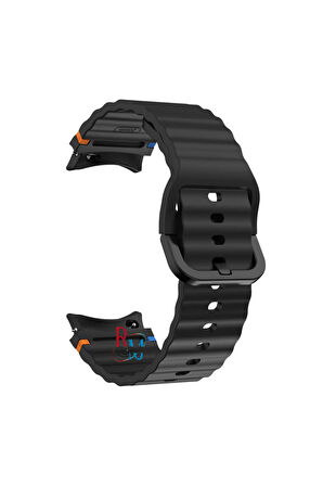 Samsung Galaxy Watch 6 40 mm İle Uyumlu Kavisli Spor Silikon Kordon