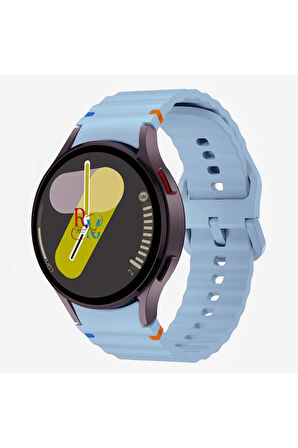 Samsung Galaxy Watch 6 44 mm İle Uyumlu Kavisli Spor Silikon Kordon
