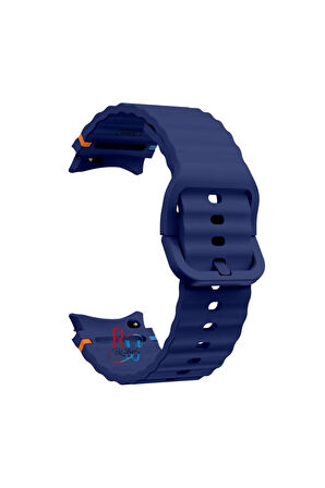 Samsung Galaxy Watch 6 44 mm İle Uyumlu Kavisli Spor Silikon Kordon