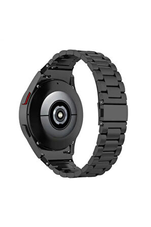 Samsung Galaxy Watch 5 Pro  45 mm ile Uyumlu Kavisli Paslanmaz Çelik Kordon