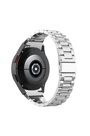 Samsung Galaxy Watch 7 40 mm ile Uyumlu Kavisli Paslanmaz Çelik Kordon