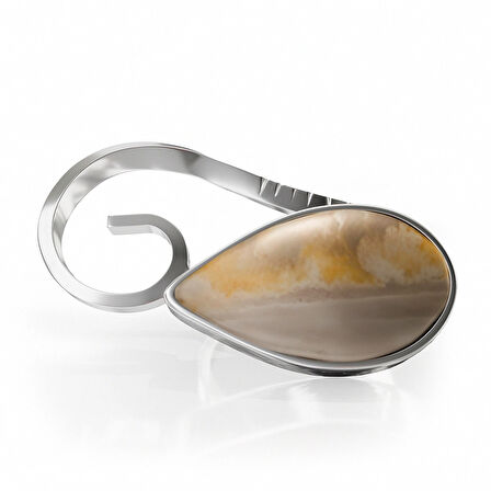 Rutil Kuvars Taşlı Gümüş Yüzük – Dustcurve