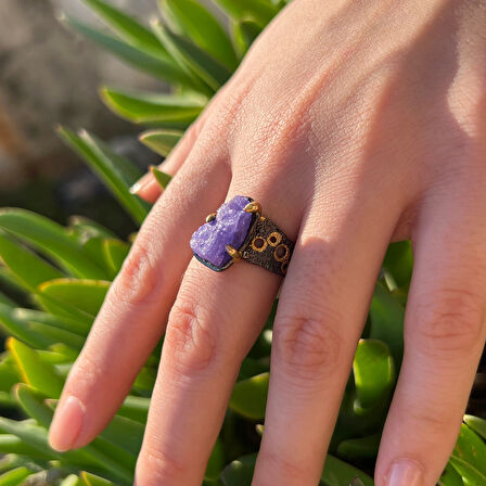 Ham Kyanit Taşlı Gümüş Yüzük – Corevault