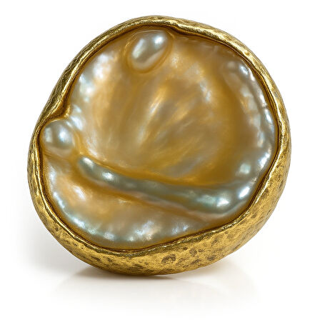 Barok İnci Taşlı Gümüş Yüzük – Mare Drift