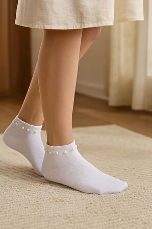 4 Çift Aksesuarlı Dikişsiz Kız Çocuk Patik Çorap