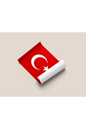 Türk Bayrağı Çerçevesiz Poster, Dijital Baskı Bayrak