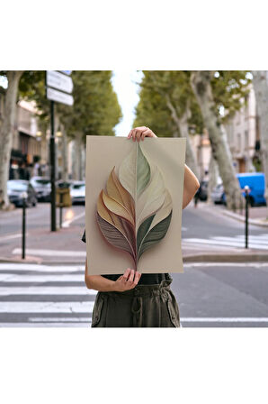 Çerçevesiz Poster Yaprak Model