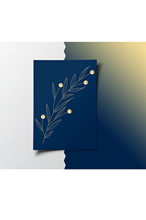 Çerçevesiz Poster Sarı Tohumlu Bitki Temalı Dijital Baskı Poster, Ev,Ofis, Salon Dekorasyon