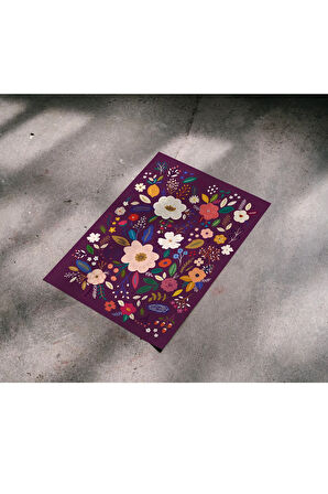 Çerçevesiz Poster Renkli Bitki ve Çiçek Temalı Dijital Baskı Poster,Ev, Ofis, Salon Dekorasyon