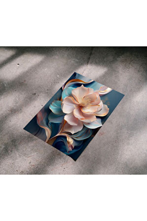 Çerçevesiz Poster Çiçek Temalı Dijital Baskı Poster, Ev, Ofis, Salon Dekorasyon