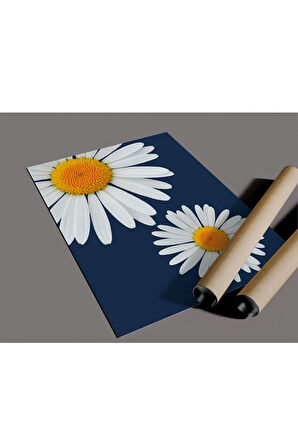 Çerçevesiz Poster Papatya Temalı Dijital Baskı Poster, Ev, Ofis, Salon Dekorasyon