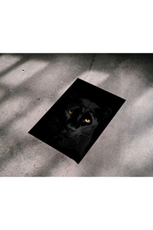 Çerçevesiz Poster Kara Panter Dijital Baskı Poster Kara Panter, Ofis, Salon Dekorasyon