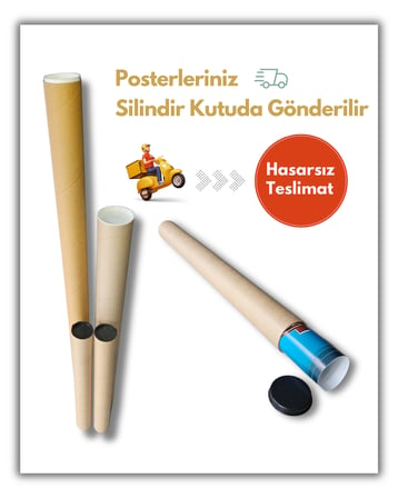 Kişiye Özel Poster Baskı, İstenilen Görselde ve Farklı Ölçü Seçenekleri,250 Gsm Poster Kağıdı ve Pigment Mürekkebi, Çerçevesiz