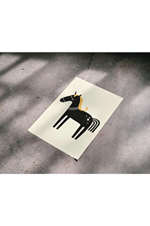 Çerçevesiz Poster, Sevimli Hayvanlar Vektör Çizimi, Dijital Baskı Poster