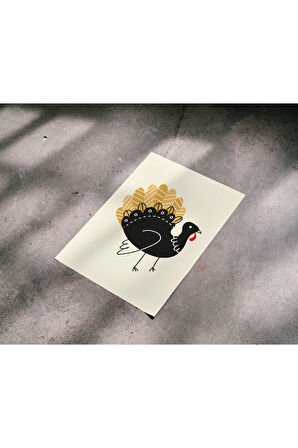 Çerçevesiz Poster, Sevimli Hayvanlar Vektör Çizimi, Dijital Baskı Poster