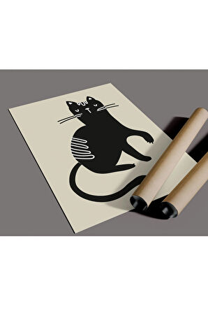 Çerçevesiz Poster, Sevimli Hayvanlar Vektör Çizimi, Dijital Baskı Poster