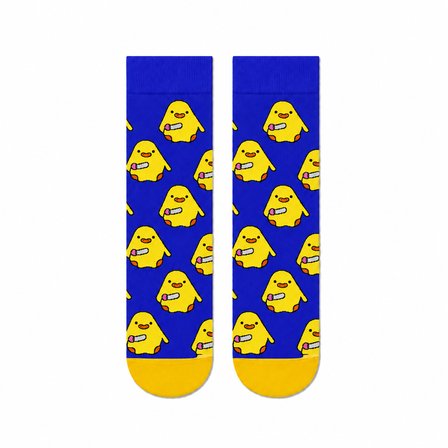 Carnaval Saks Mavisi Katil Civciv Unisex Soket Çorap