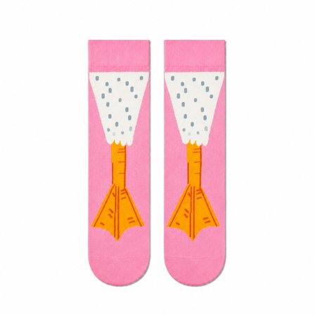 Carnaval Pembe Ördek Ayağı Unisex Soket Çorap