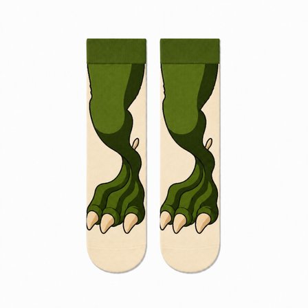 Carnaval Dinozor Pençesi Unisex Soket Çorap