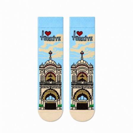 Carnaval Türkiye Tarihi Mimari Unisex Soket Çorap