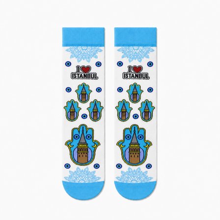 Carnaval Türkiye Kültürel Semboller Unisex Soket Çorap