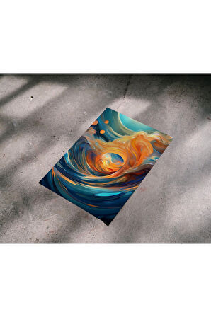 Çerçevesiz Poster Dalgalar, Dijital Baskı Dalgalar Poster, Ofis, Salon Dekorasyon