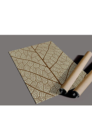 Çerçevesiz Poster, Dijital Baskı Yaprak Damarları Temalı Poster, Bitki, Ev, Ofis, Mutfak Dekorasyon