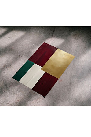 Çerçevesiz Poster, Dijital Baskı Soyut Renkli Bloklar Poster, Minimal, Ev, Ofis, Dekorasyon