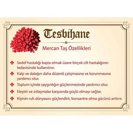 925 Ayar Gümüş Püsküllü Küre Kesim Harf Hediyeli Sedef-Mercan Doğaltaş Tesbih