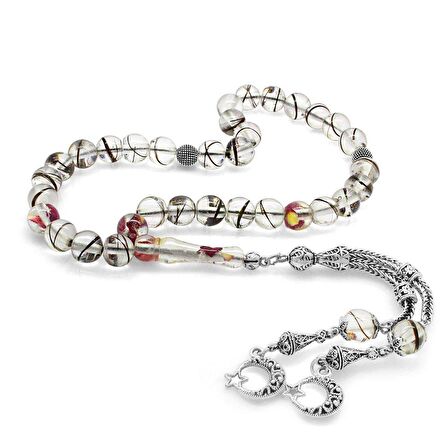 Kararmaz Metal Püsküllü Kişiye Özel Saç Teli İçerir Tesbih