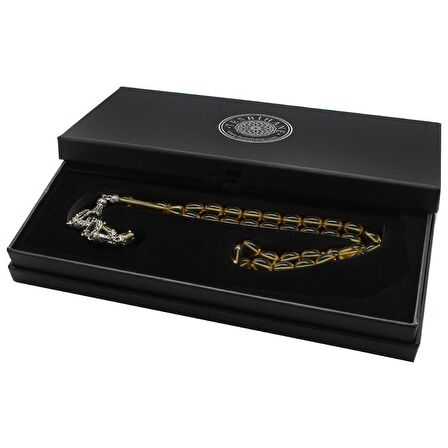 Kararmaz Metal Ayyıldız Püsküllü Arpa Kesim Şeffaf Beyaz Ateş Kehribar Tesbih