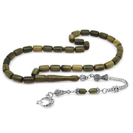 Kararmaz Metal Püsküllü Kapsül Kesim Pelesenk Tesbih