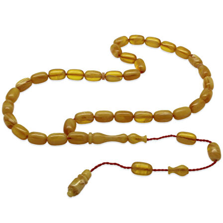 Sistemli Kapsül Kesim Bala Beyaz Renk Ateş Kehribar Tesbih