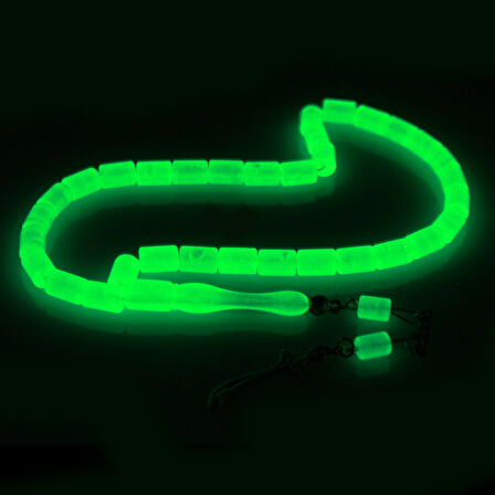 Kararmaz Metal Zülfikar Püsküllü Kesme Kesim Şeffaf Renk Kedigözü Tesbih