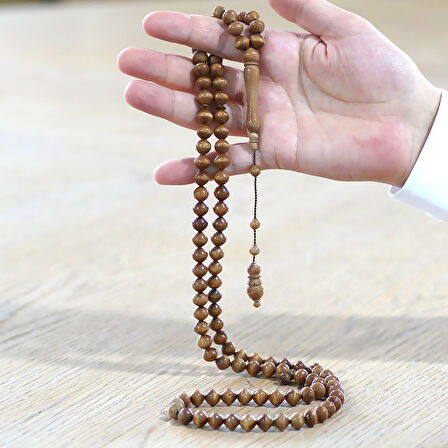 Sistemli İstanbul Kesim Kahverengi 99 Taneli Mango Ağacı Namaz Tesbihi