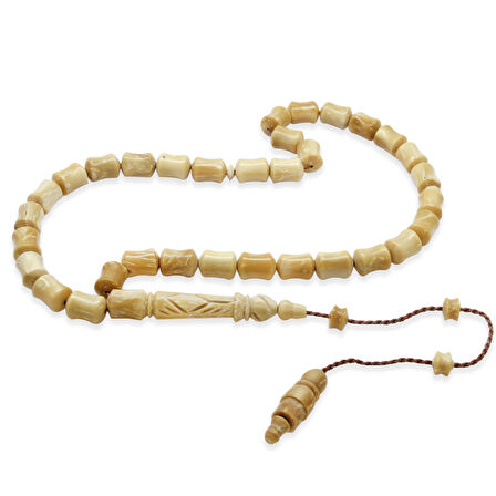 Sistemli Özel Kesim İmame İşçilikli Beyaz Saray Kuka Tesbih