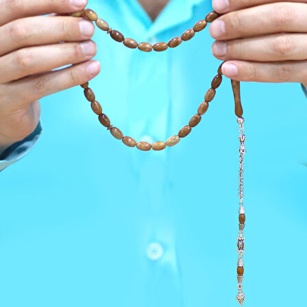 Kararmaz Metal Arnavut Zincir Püsküllü Kapsül Kesim Exclusive Renk Cilalı Kuka Tesbih