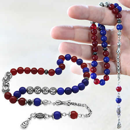 Kararmaz Metal Arnavut Zincir Püsküllü Küre Kesim Kişiye Özel İsim Yazılı Bordo Mavi Jade Doğaltaş Taraftar Tesbih