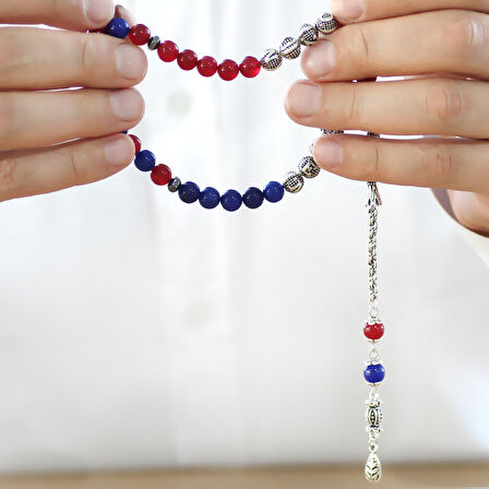 Kararmaz Metal Arnavut Zincir Püsküllü Küre Kesim Kişiye Özel İsim Yazılı Bordo Mavi Jade Doğaltaş Taraftar Tesbih