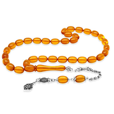 Kararmaz Metal Arnavut Zincir Püsküllü Sülün İmame Beyzi Kesim Turuncu Katalin Tesbih