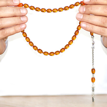 Kararmaz Metal Arnavut Zincir Püsküllü Sülün İmame Beyzi Kesim Turuncu Katalin Tesbih