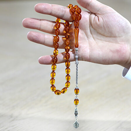 Kararmaz Metal Arnavut Zincir Püsküllü Sülün İmame Beyzi Kesim Turuncu Katalin Tesbih