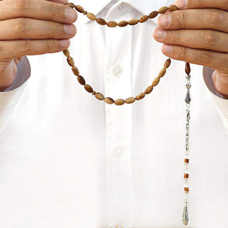 Kuka Tesbih – Kahverengi – Kararmaz Metal Kral Püsküllü – Kapsül Kesim