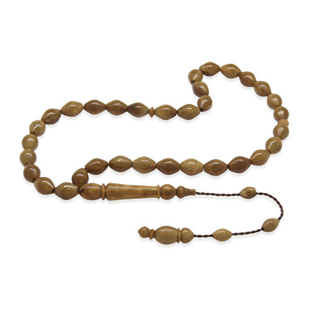 Kuka Tesbih - Sistemli - Kahverengi - Arpa Kesim