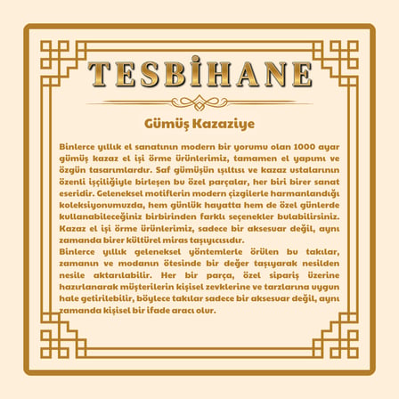 Ateş Kehribar Tesbih - 1000 Ayar Gümüş Kazaz Püsküllü - Süzme Turkuaz Siyah Renk - Kapsül Kesim